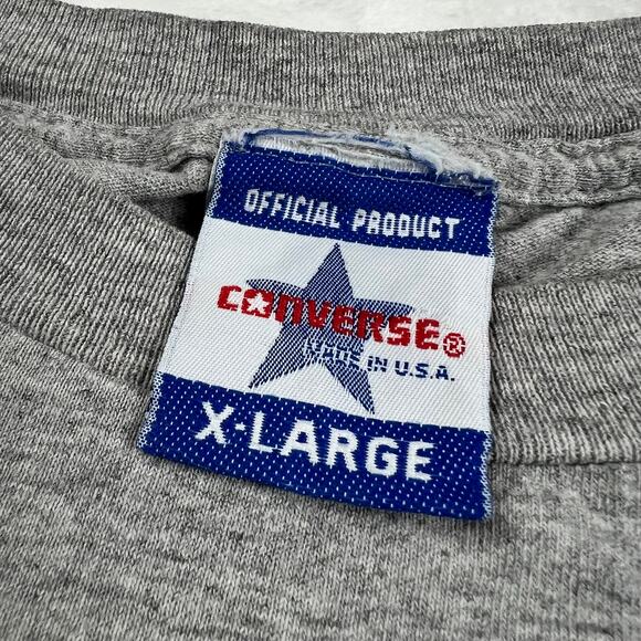 Converse Vintage Gray Single Stitch T-shirt 1990's Men's size XL - Picture 3 of 9